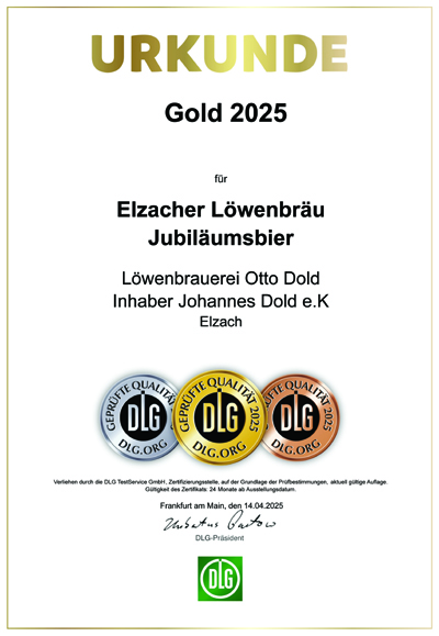 Goldener Preis 2025 - Jubilumsbier