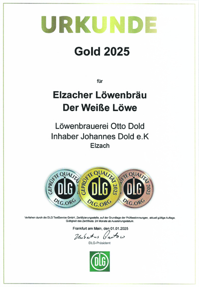 Goldener Preis 2025 - Der Weie Lwe